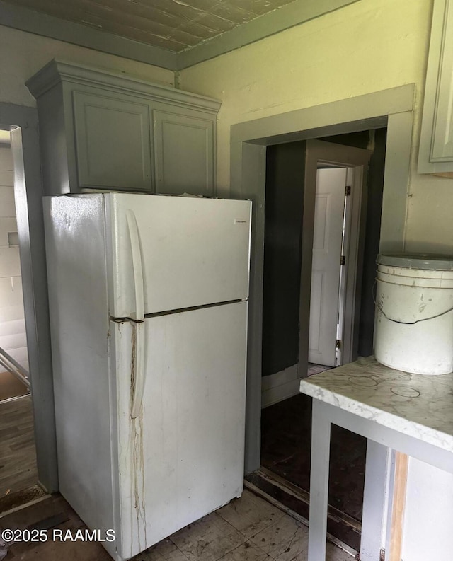 625 Malain St, New Iberia, LA 70560 - kitchen with freestanding refrigerator