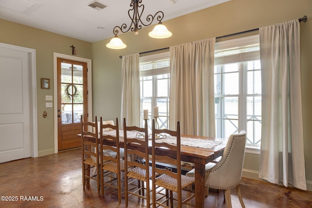 7804 Picard Rd, Maurice, LA 70555 - dining space featuring finished concrete floors and healthy amount of natural light