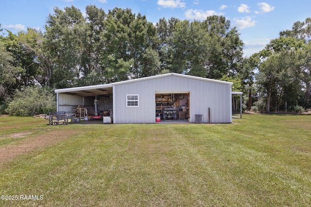 7804 Picard Rd, Maurice, LA 70555 - view of pole building featuring a yard