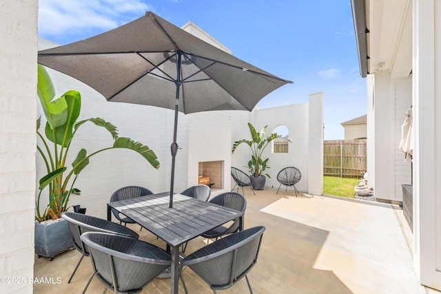 100 Catamaran Dr, Youngsville, LA 70592 - view of patio with outdoor dining space