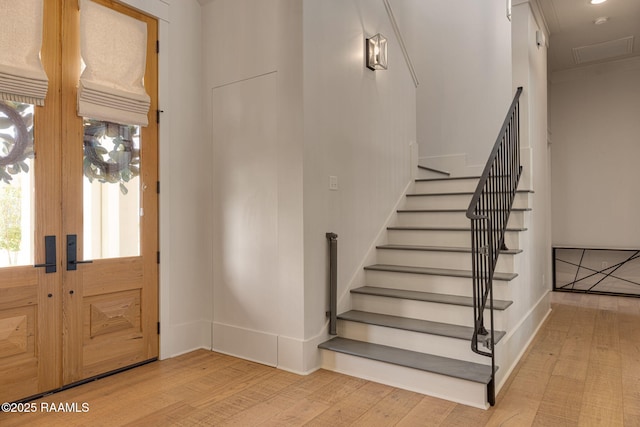 106 Sonoma Way, Lafayette, LA 70508 - entrance foyer with wood finished floors and stairway