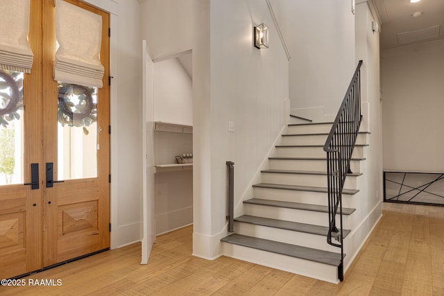 106 Sonoma Way, Lafayette, LA 70508 - entryway featuring wood finished floors and stairs