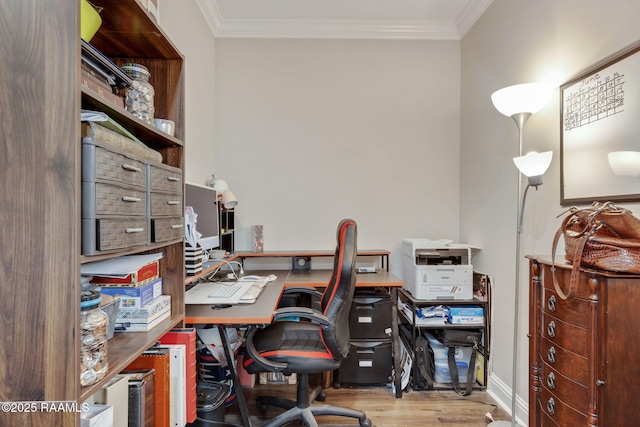 213 E Peck Blvd, Lafayette, LA 70508 - office area with wood finished floors and ornamental molding