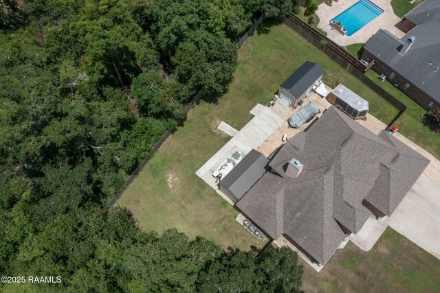 213 E Peck Blvd, Lafayette, LA 70508 - aerial overview of property's location with a pool