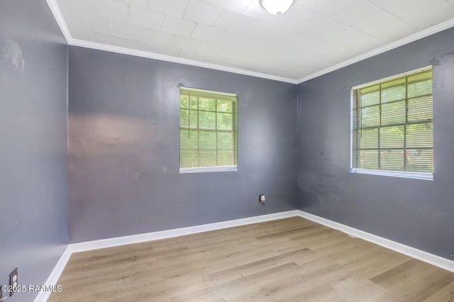 809 Cecile Blvd, Breaux Bridge, LA 70517 - spare room with crown molding and wood finished floors