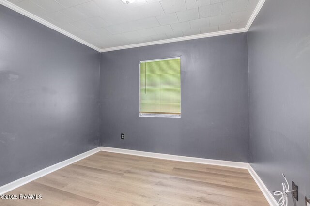 809 Cecile Blvd, Breaux Bridge, LA 70517 - spare room with crown molding and wood finished floors