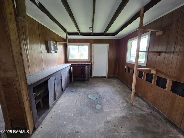 110 Judge Dr, Lafayette, LA 70507 - interior space with wood walls and light countertops