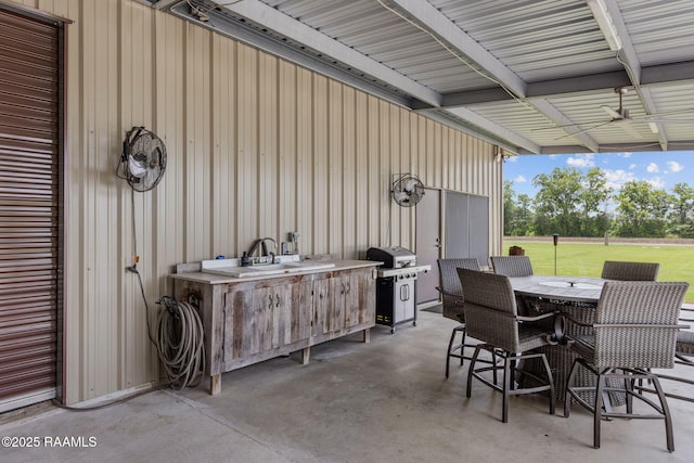 1054 Preston Broussard Rd, Arnaudville, LA 70512 - view of patio / terrace with a grill and outdoor dining area