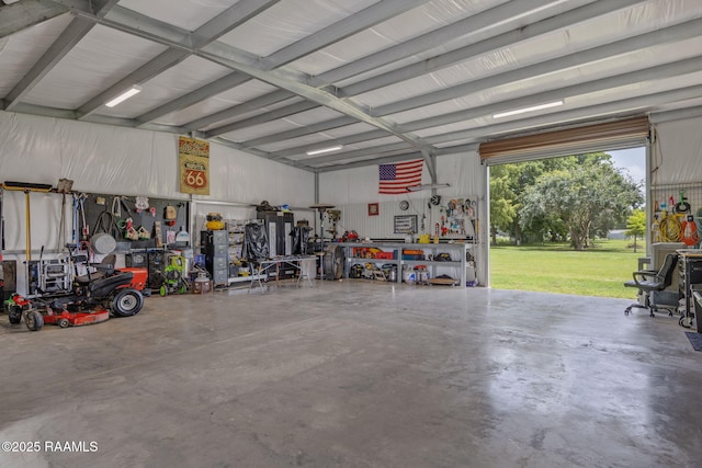 1054 Preston Broussard Rd, Arnaudville, LA 70512 - garage with a workshop area