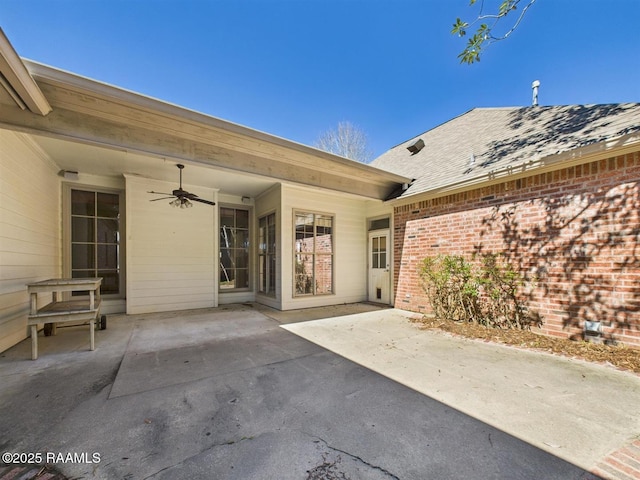 101 Lockeport Cir, Lafayette, LA 70508 - view of patio with ceiling fan