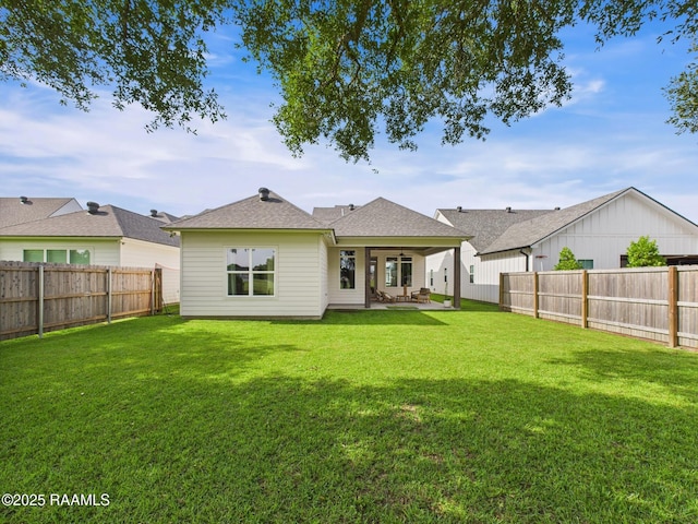 207 Timber Mill St, Lafayette, LA 70508 - rear view of property featuring a fenced backyard and a patio