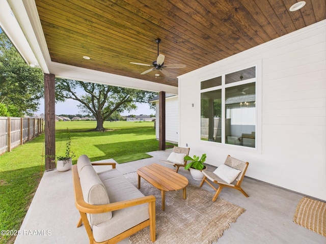 207 Timber Mill St, Lafayette, LA 70508 - view of patio with a ceiling fan