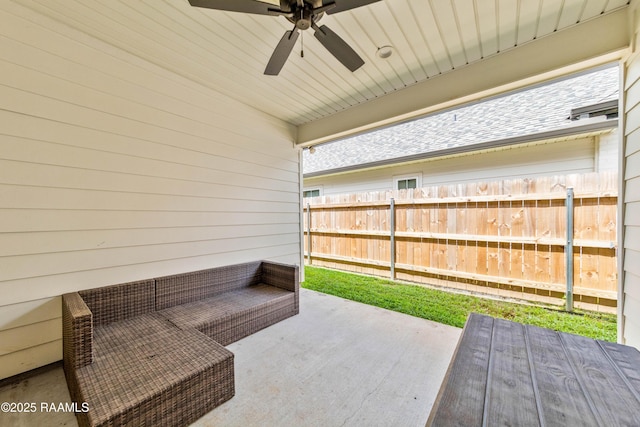 222 Alpine Dr, Lafayette, LA 70506 - view of patio / terrace featuring a ceiling fan