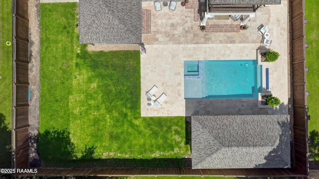 506 Terrell Ct, New Iberia, LA 70563 - view from above of property with a pool area