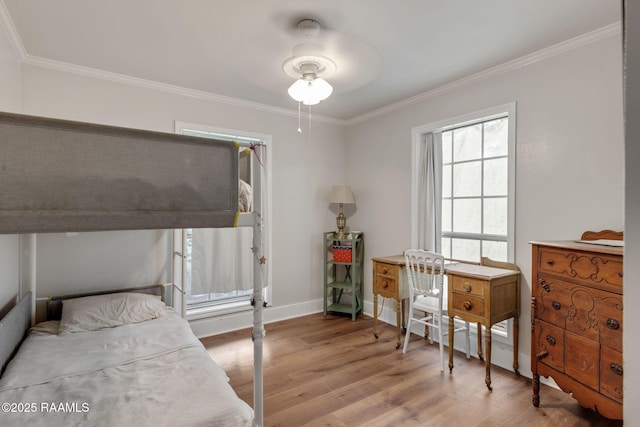 40 Hidden Hills Rd, Arnaudville, LA 70512 - bedroom with ornamental molding and wood finished floors