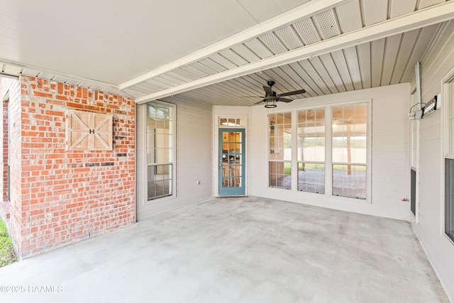 105 Clear Lake Dr, Lafayette, LA 70506 - view of patio / terrace with ceiling fan