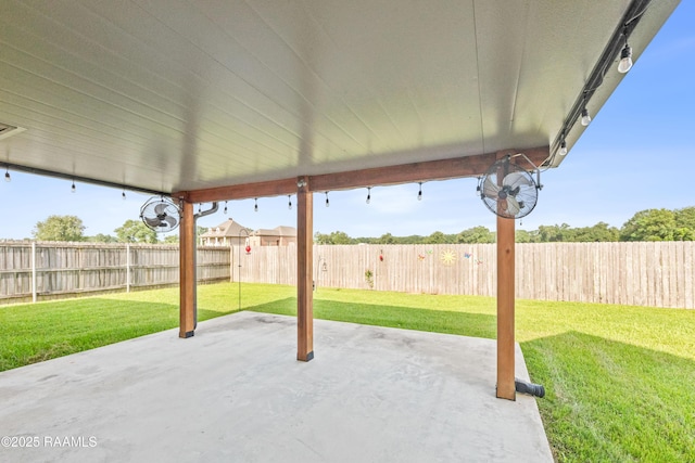 105 Clear Lake Dr, Lafayette, LA 70506 - fenced backyard with a patio area