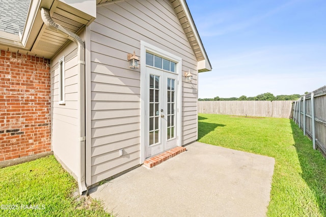 105 Clear Lake Dr, Lafayette, LA 70506 - view of patio / terrace with french doors