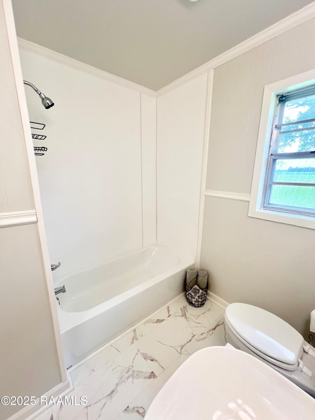 5501 Northside Rd, New Iberia, LA 70563 - full bathroom with marble finish flooring and shower / tub combination