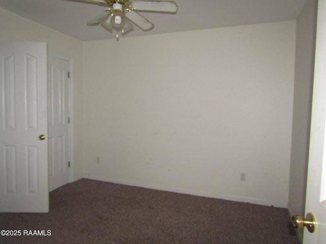 401 Aimee Dr, Carencro, LA 70520 - unfurnished bedroom featuring carpet floors and ceiling fan