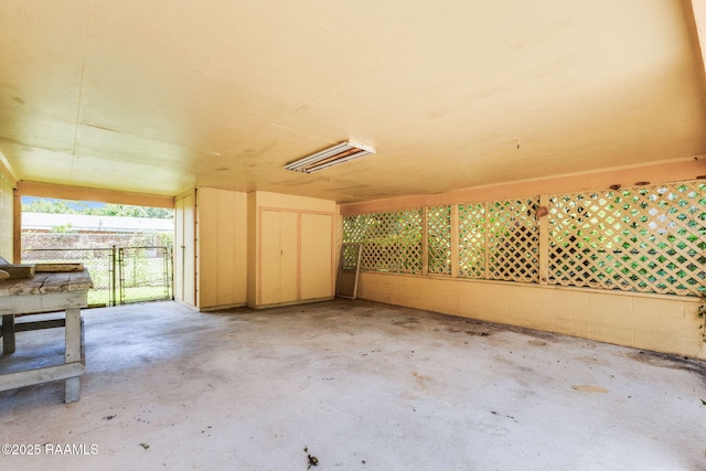 208 W Church St, Opelousas, LA 70570 - misc room with concrete flooring and concrete block wall