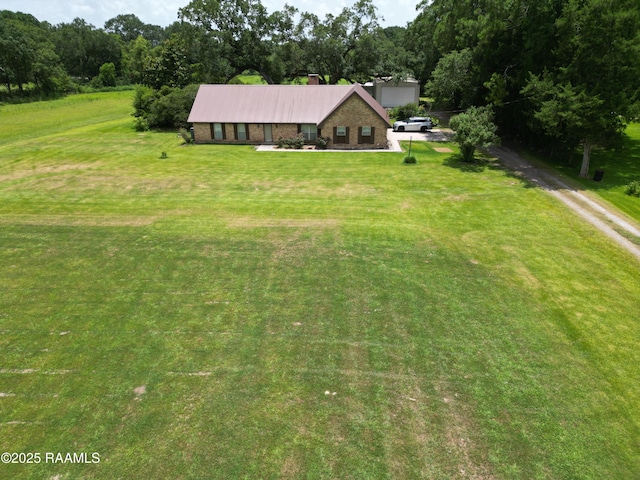 6516 Daspit Rd, New Iberia, LA 70563 - aerial view of property and surrounding area with a heavily wooded area