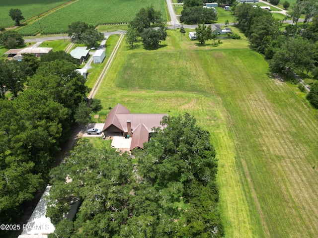 6516 Daspit Rd, New Iberia, LA 70563 - aerial view of property and surrounding area featuring rural landscape and large plots for crops