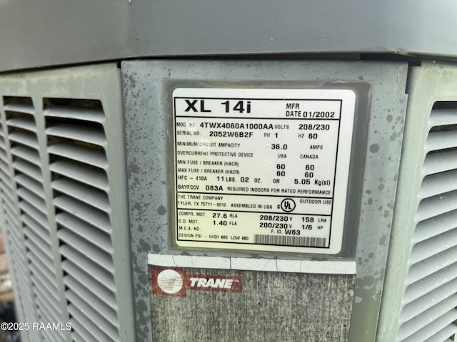 6516 Daspit Rd, New Iberia, LA 70563 - detailed view of a central AC unit