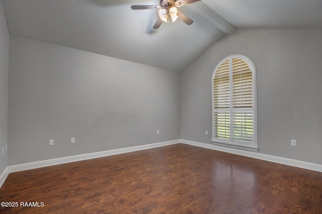 810 Fenetre Rd, Scott, LA 70583 - empty room featuring a ceiling fan and dark wood finished floors