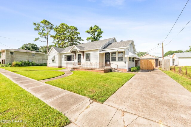 124 Taylor St, New Iberia, LA 70560 - view of front of house with driveway, roof with shingles, and crawl space