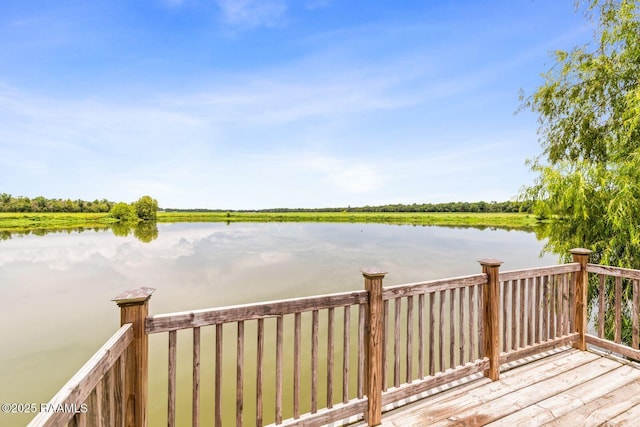 1181 Grand Loop, Breaux Bridge, LA 70517 - wooden deck featuring a water view