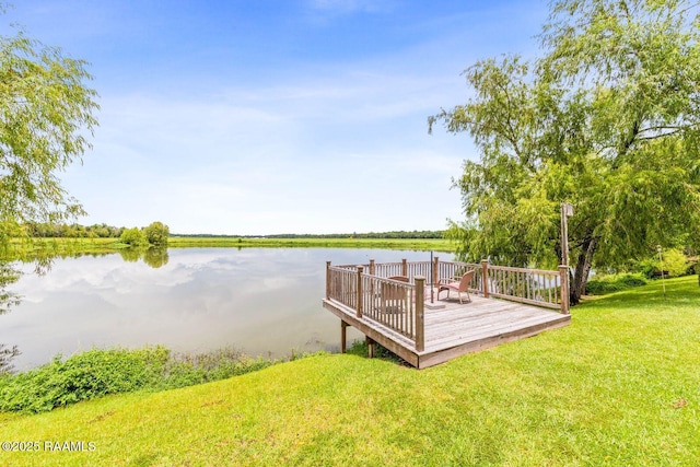 1181 Grand Loop, Breaux Bridge, LA 70517 - dock with a yard and a deck with water view