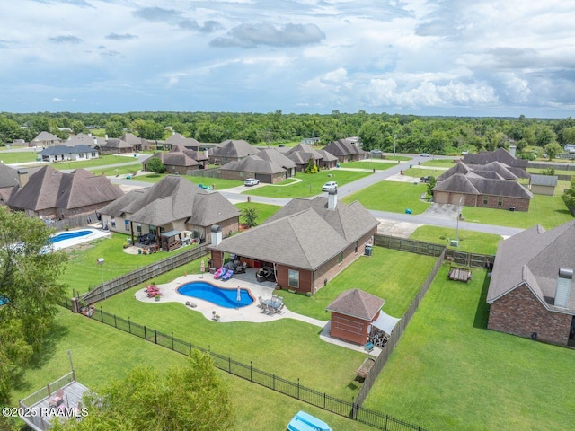 1181 Grand Loop, Breaux Bridge, LA 70517 - aerial view of residential area featuring a pool