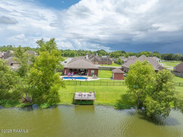 1181 Grand Loop, Breaux Bridge, LA 70517 - aerial view of residential area featuring a large body of water