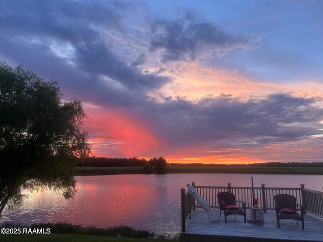 1181 Grand Loop, Breaux Bridge, LA 70517 - dock area featuring a deck with water view