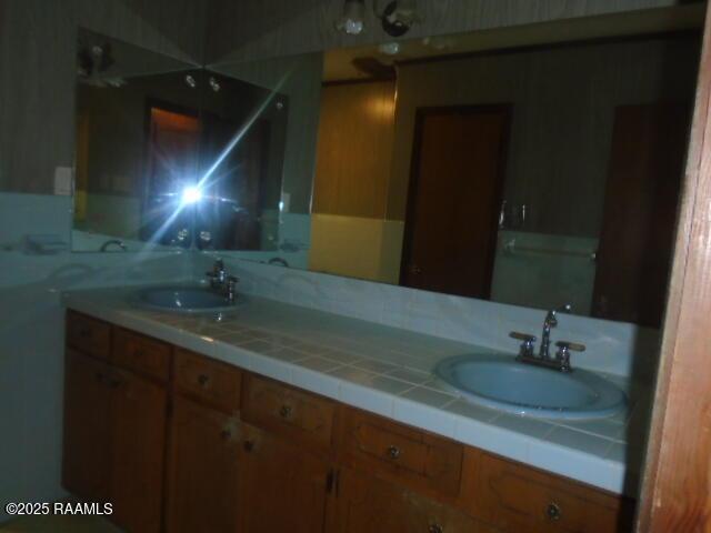 1248 N Portage Rd, Arnaudville, LA 70512 - full bathroom featuring double vanity