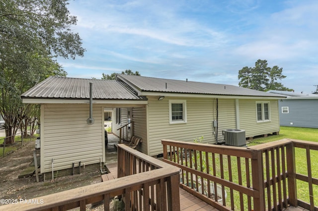 411 Donald St, New Iberia, LA 70563 - wooden terrace featuring a yard