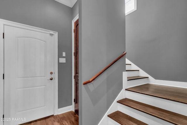 103 Cane Creek Dr, Broussard, LA 70518 - foyer featuring wood finished floors and stairway