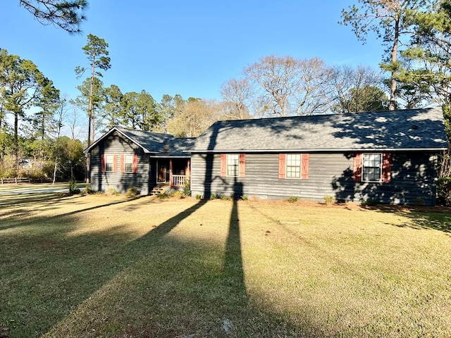 exterior space featuring a yard