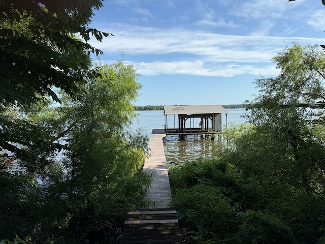 742 Booster Club Rd, Bainbridge, GA 39819 - dock featuring boat lift and a water view