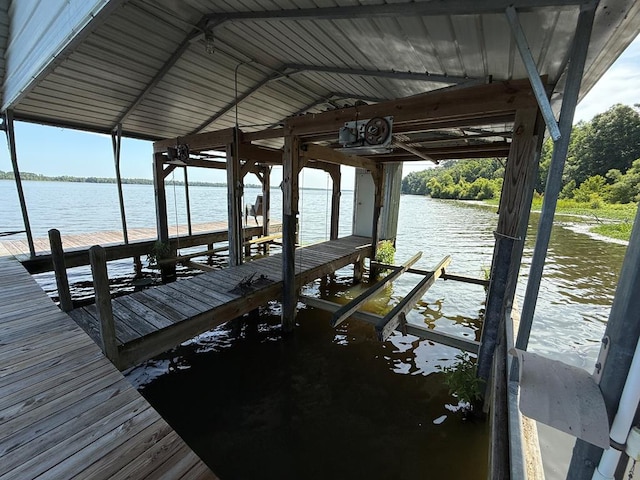 742 Booster Club Rd, Bainbridge, GA 39819 - dock area with boat lift and a water view
