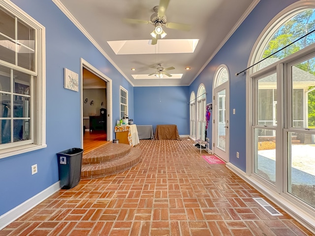 2107 Hughes St, Bainbridge, GA 39819 - interior space featuring visible vents and a skylight