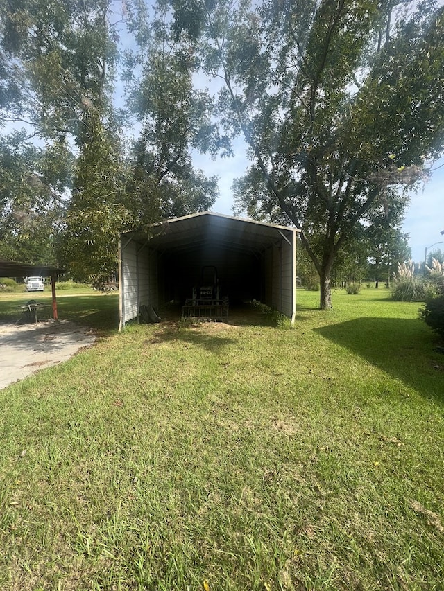 view of outdoor structure featuring a carport