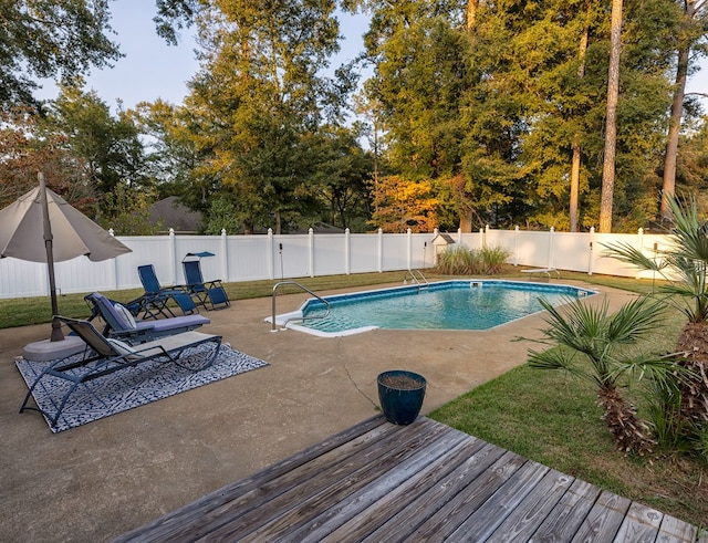 1107 Douglas Dr, Bainbridge, GA 39819 - view of pool featuring a fenced backyard and a patio