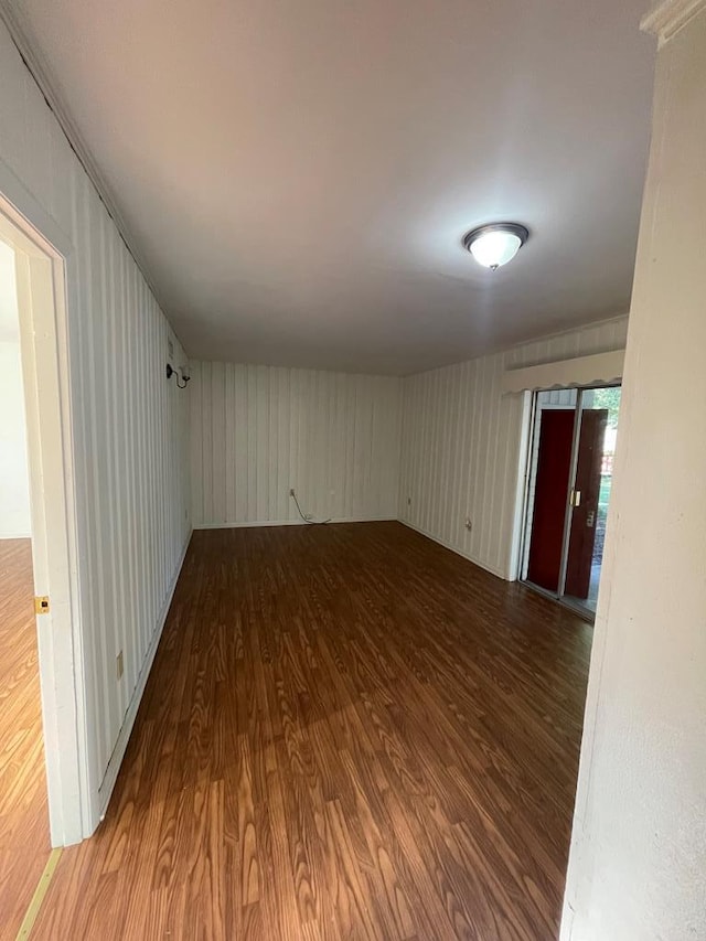 empty room featuring hardwood / wood-style flooring