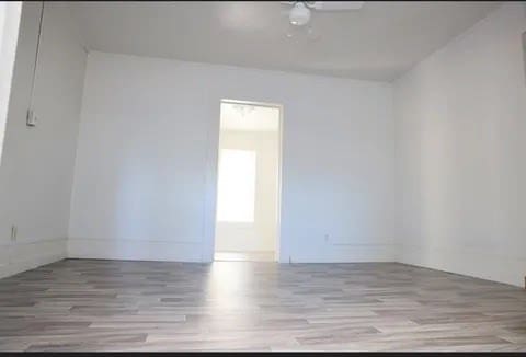 empty room featuring light hardwood / wood-style floors