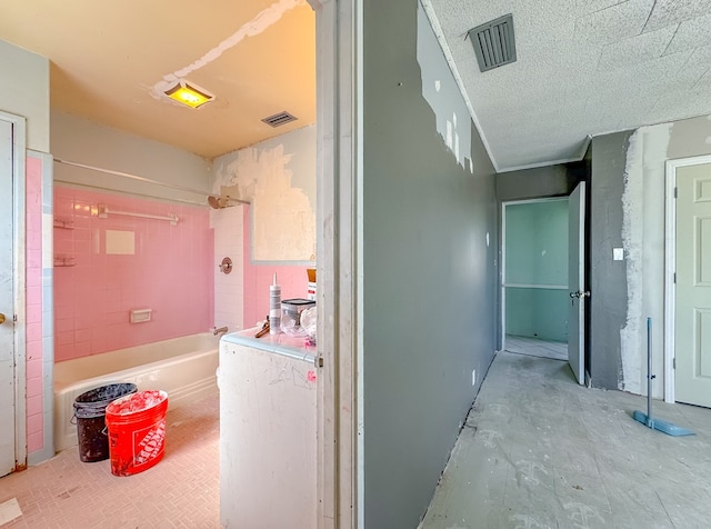 bathroom with concrete flooring