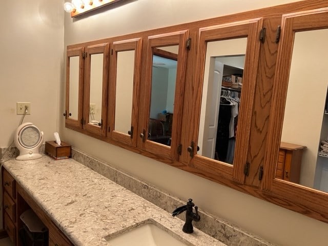 bathroom with vanity