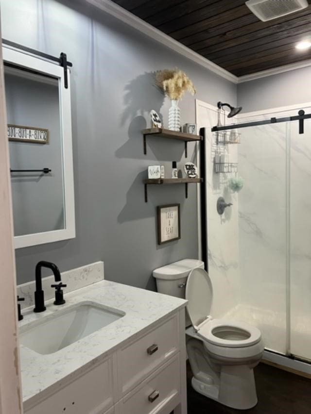 1104 Old Thomasville Rd, Cairo, GA 39828 - full bath with vanity and a marble finish shower