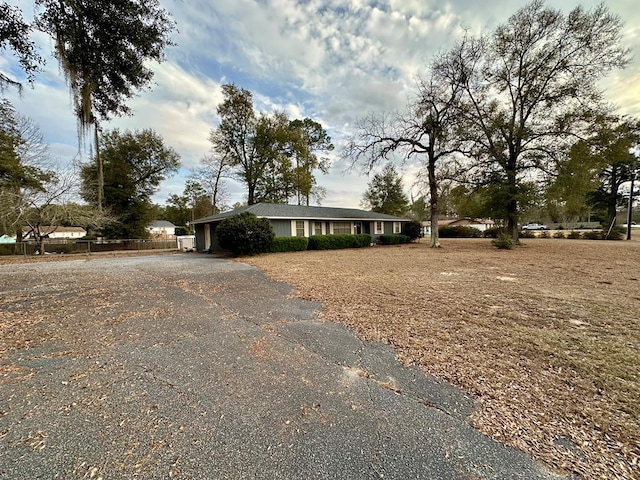 view of ranch-style home